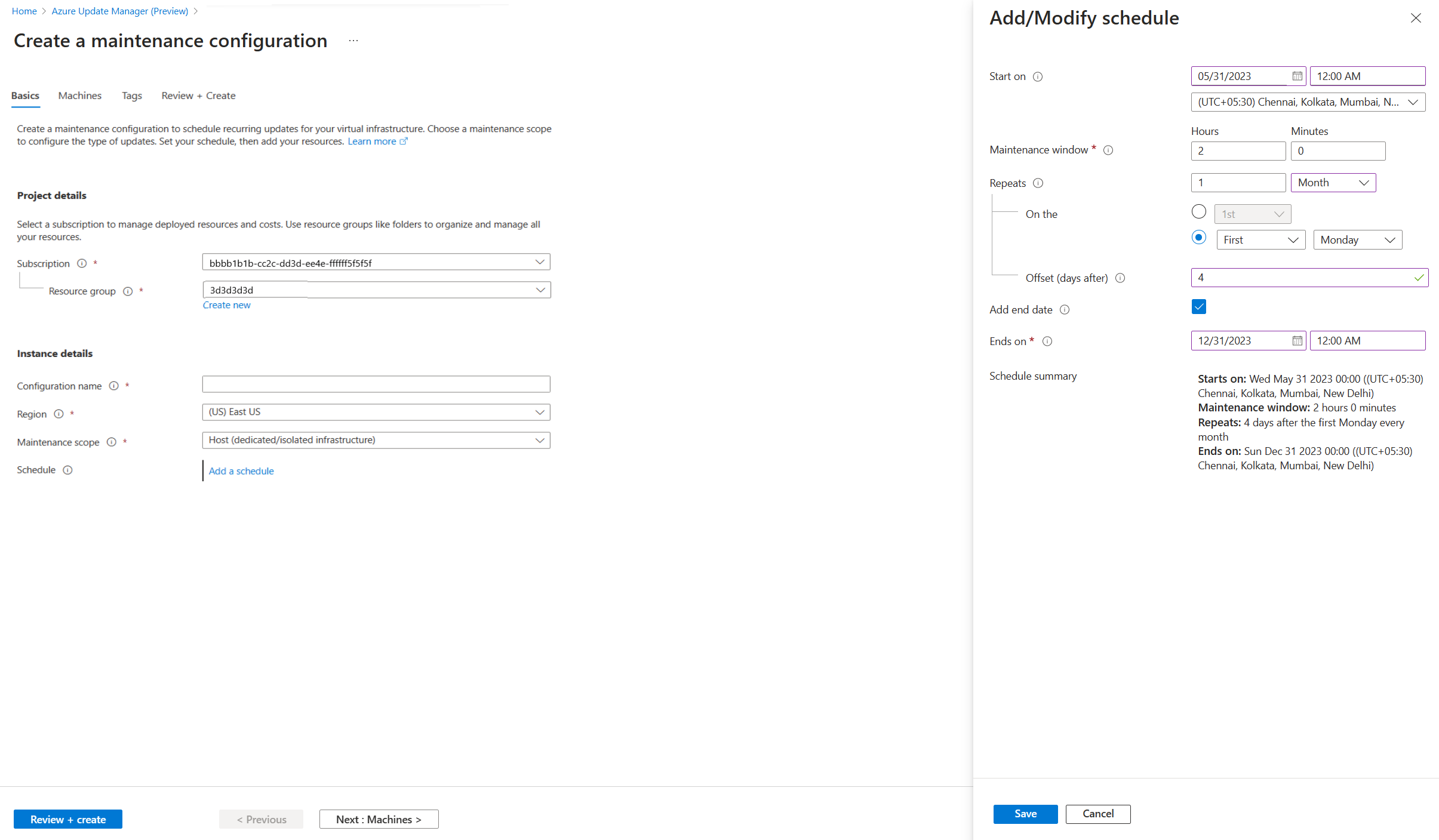 Renaming an Azure Arc Update Schedule